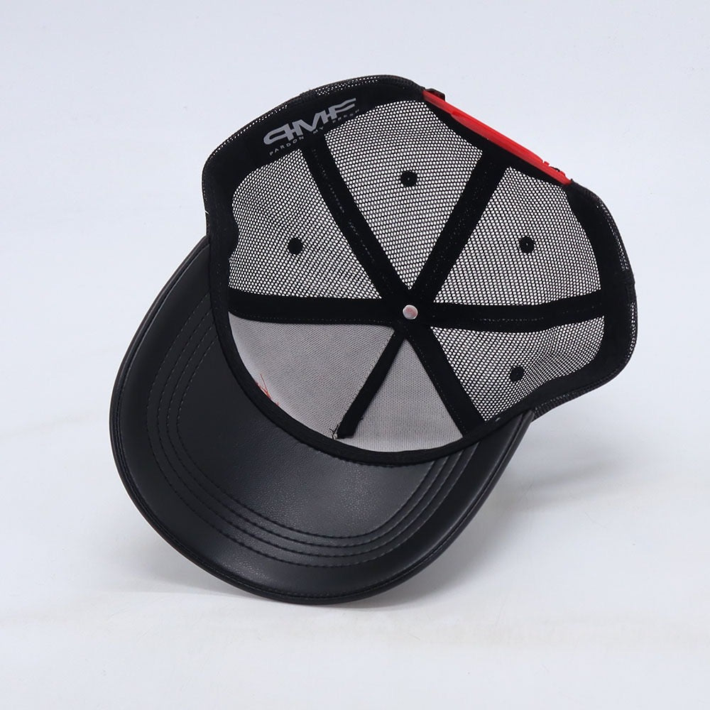 "Everything is Pro Wrestling" - Leather Trucker Hat | WrestleHats by The Signature Move x Pardon My Fresh